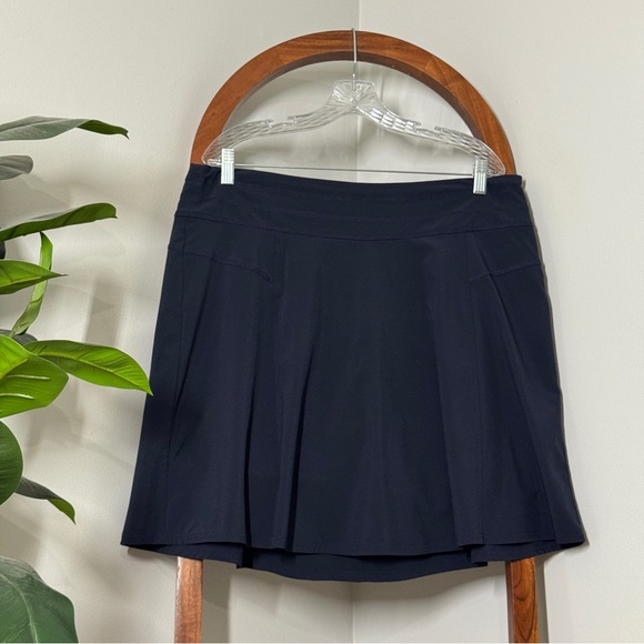 Athleta 14 TALL Navy Blue All Day Athletic Golf Pickleball Skirt Skort - Picture 1 of 8